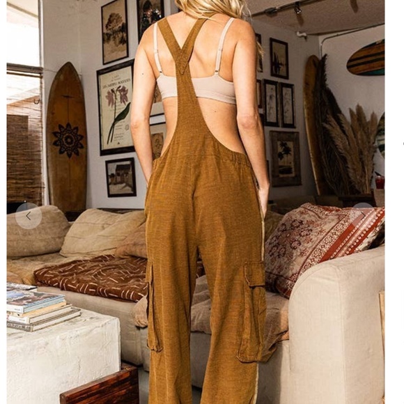 BUCKET LIST “ Jona ” BUCKET LIST Cargo Style Overall One Piece - Picture 5 of 6